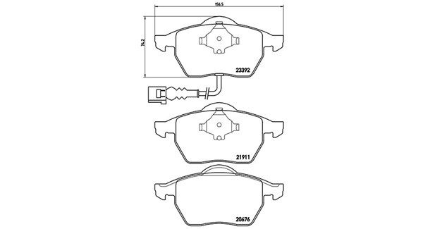 MAGNETI MARELLI stabdžių trinkelių rinkinys, diskinis stabdys 363700485045